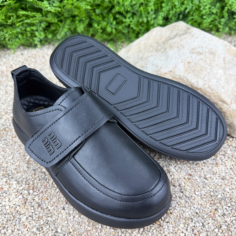 чорні мокасини шкіряні на липучці Е-008036-7 Чорні мокасини шкіряні Е-008036-7 Чорні